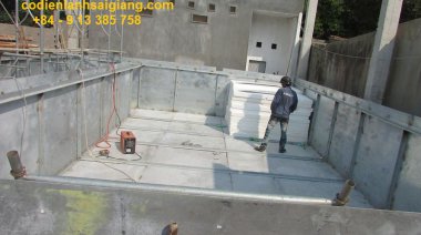 Nhà máy nước đá cây công suất 500 cây/12h