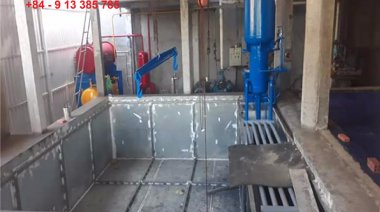 Nhà máy nước đá cây công suất 210 cây/12h