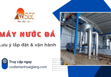 Máy nước đá và những lưu ý đối với lắp đặt, vận hành